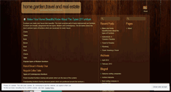 Desktop Screenshot of homegardentravel.wordpress.com