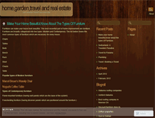 Tablet Screenshot of homegardentravel.wordpress.com