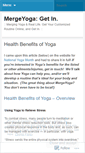 Mobile Screenshot of mergeyoga.wordpress.com