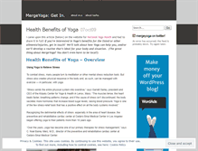 Tablet Screenshot of mergeyoga.wordpress.com