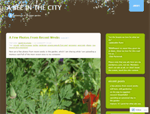 Tablet Screenshot of beeinthecity.wordpress.com