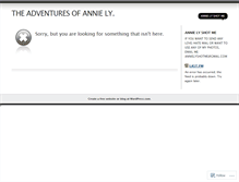 Tablet Screenshot of anniely.wordpress.com