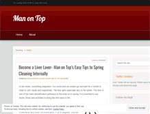 Tablet Screenshot of manontopbook.wordpress.com