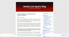 Desktop Screenshot of alestlelivesports.wordpress.com