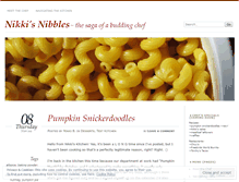 Tablet Screenshot of nixnibbles.wordpress.com