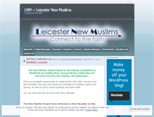 Tablet Screenshot of leicesternewmuslims.wordpress.com