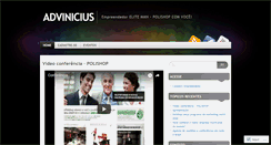 Desktop Screenshot of advinicius.wordpress.com