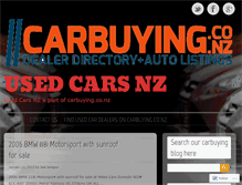 Tablet Screenshot of carbuyingnz.wordpress.com