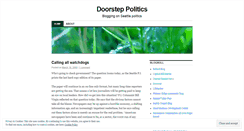 Desktop Screenshot of doorsteppolitics.wordpress.com