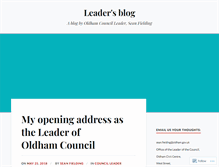 Tablet Screenshot of oldhamcouncil.wordpress.com