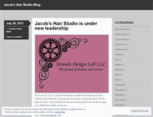 Tablet Screenshot of jacobshairstudio.wordpress.com