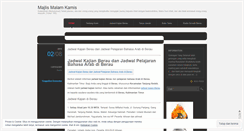 Desktop Screenshot of majlismalamkamis.wordpress.com