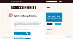 Desktop Screenshot of acrossinfinity.wordpress.com