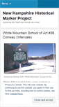 Mobile Screenshot of nhmarkerproject.wordpress.com
