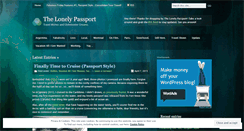 Desktop Screenshot of lonelypassport.wordpress.com