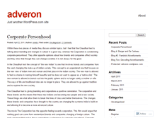 Tablet Screenshot of adveron.wordpress.com