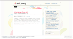 Desktop Screenshot of inviteonlyent.wordpress.com