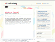 Tablet Screenshot of inviteonlyent.wordpress.com