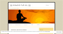 Desktop Screenshot of kinesisforall.wordpress.com