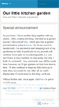 Mobile Screenshot of ourlittlekitchengarden.wordpress.com