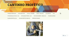 Desktop Screenshot of cantinhoprofetico.wordpress.com