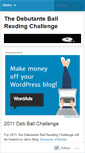 Mobile Screenshot of debballchallenge.wordpress.com