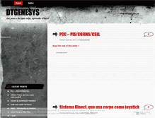 Tablet Screenshot of dtgenesys.wordpress.com