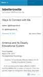 Mobile Screenshot of labellerosette.wordpress.com