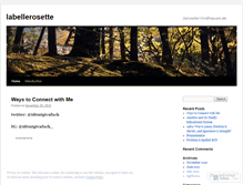 Tablet Screenshot of labellerosette.wordpress.com