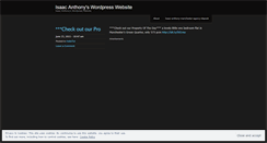 Desktop Screenshot of isaacanthony.wordpress.com