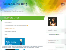 Tablet Screenshot of manaphotos.wordpress.com