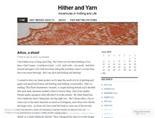 Tablet Screenshot of hitherandyarn.wordpress.com