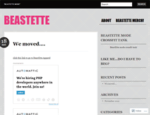 Tablet Screenshot of beastette.wordpress.com