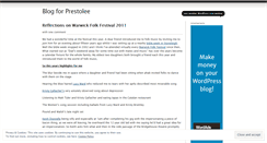 Desktop Screenshot of prestolee.wordpress.com