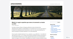 Desktop Screenshot of antoniobeteta.wordpress.com