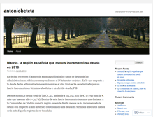 Tablet Screenshot of antoniobeteta.wordpress.com