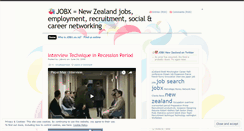 Desktop Screenshot of jobxnz.wordpress.com