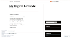 Desktop Screenshot of mydigitallifestyle.wordpress.com