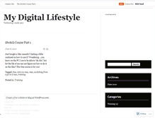 Tablet Screenshot of mydigitallifestyle.wordpress.com
