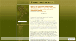 Desktop Screenshot of energiaedambiente.wordpress.com