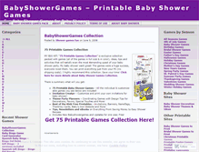 Tablet Screenshot of gamesforbabyshower.wordpress.com