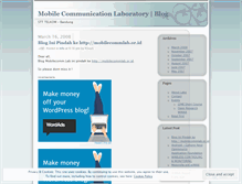 Tablet Screenshot of mobilecommlab.wordpress.com