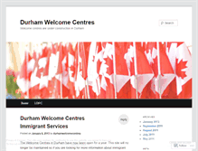 Tablet Screenshot of durhamwelcomecentres.wordpress.com