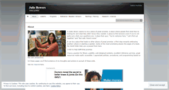 Desktop Screenshot of juliebowers.wordpress.com