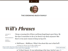 Tablet Screenshot of growingbuchfamily.wordpress.com