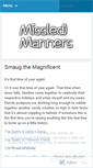 Mobile Screenshot of missedmanners.wordpress.com