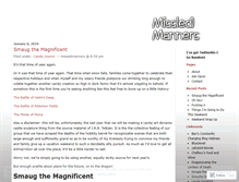 Tablet Screenshot of missedmanners.wordpress.com