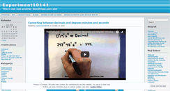 Desktop Screenshot of experiment10141.wordpress.com