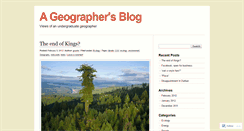 Desktop Screenshot of ageographersblog.wordpress.com