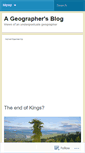 Mobile Screenshot of ageographersblog.wordpress.com